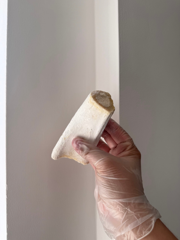 Chicken filled marrow bone