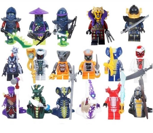 Ninjago (Ninja Go) M - Minifigura di mattoncini a scelta (da costruire)