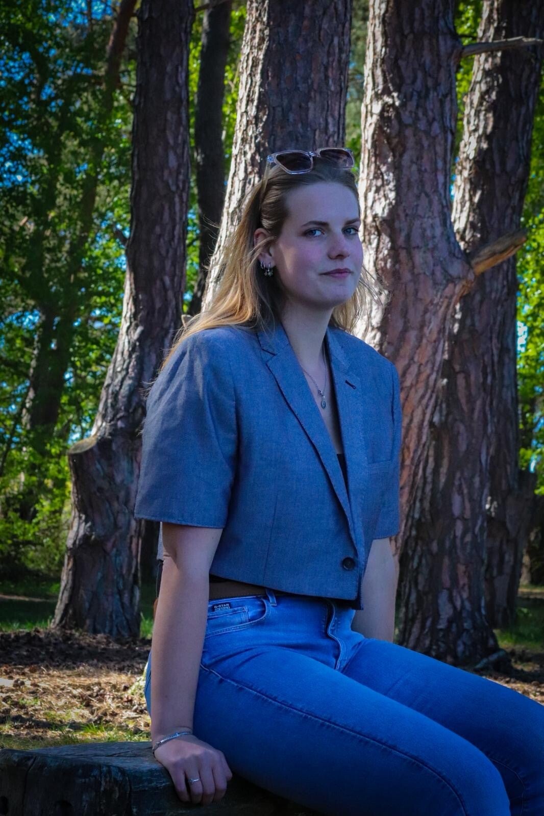 Korte crop blazer