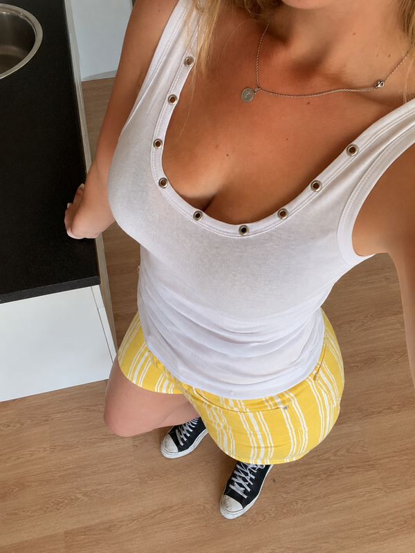 Nestel top wit