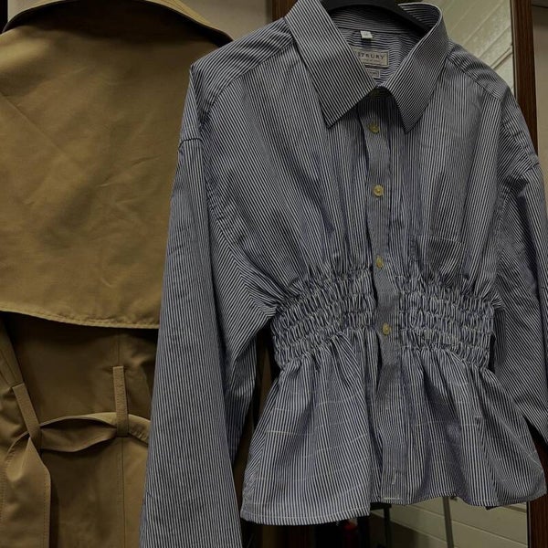 Blouse scrunch taille