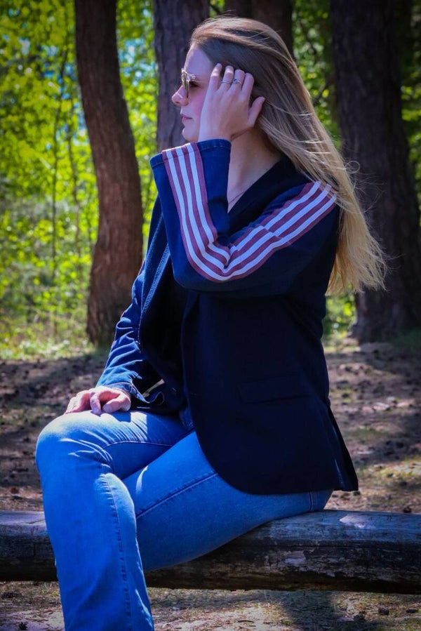 Blazer jeans & adidas