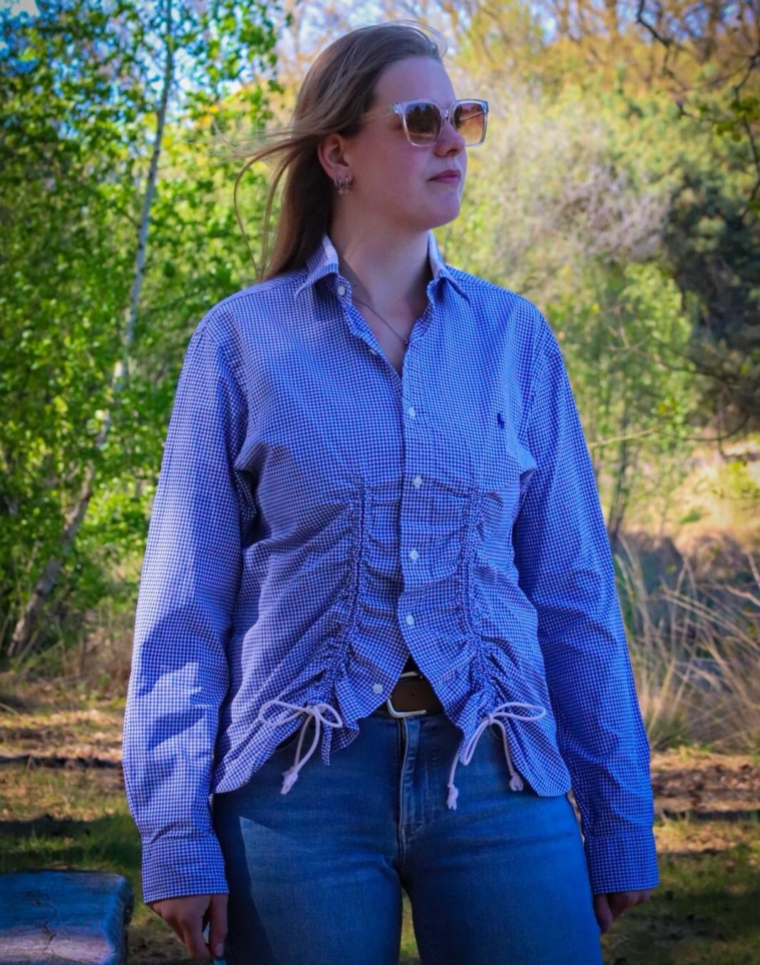 Blouse met touwtjes RL