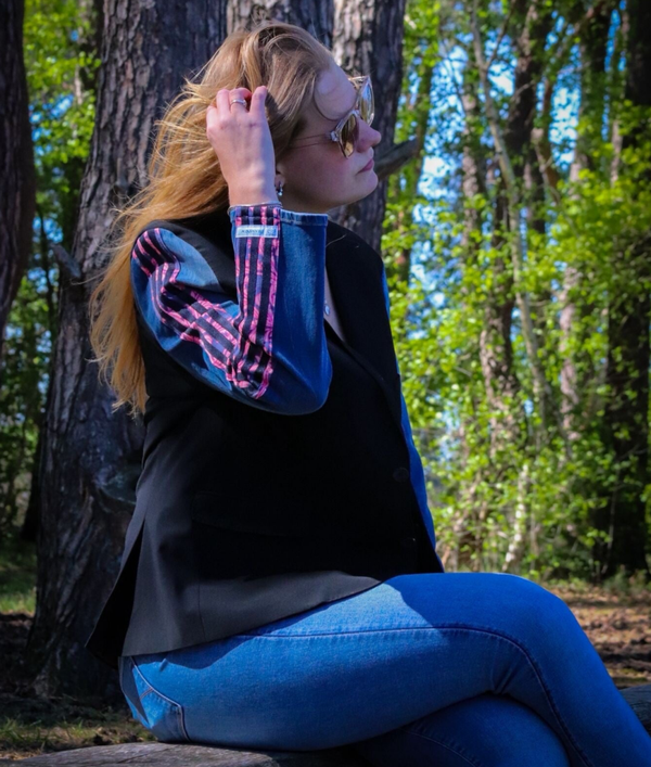 Blazer jeans & adidas
