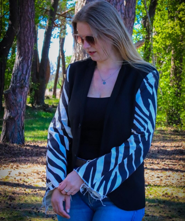 Blazer zebra jeans