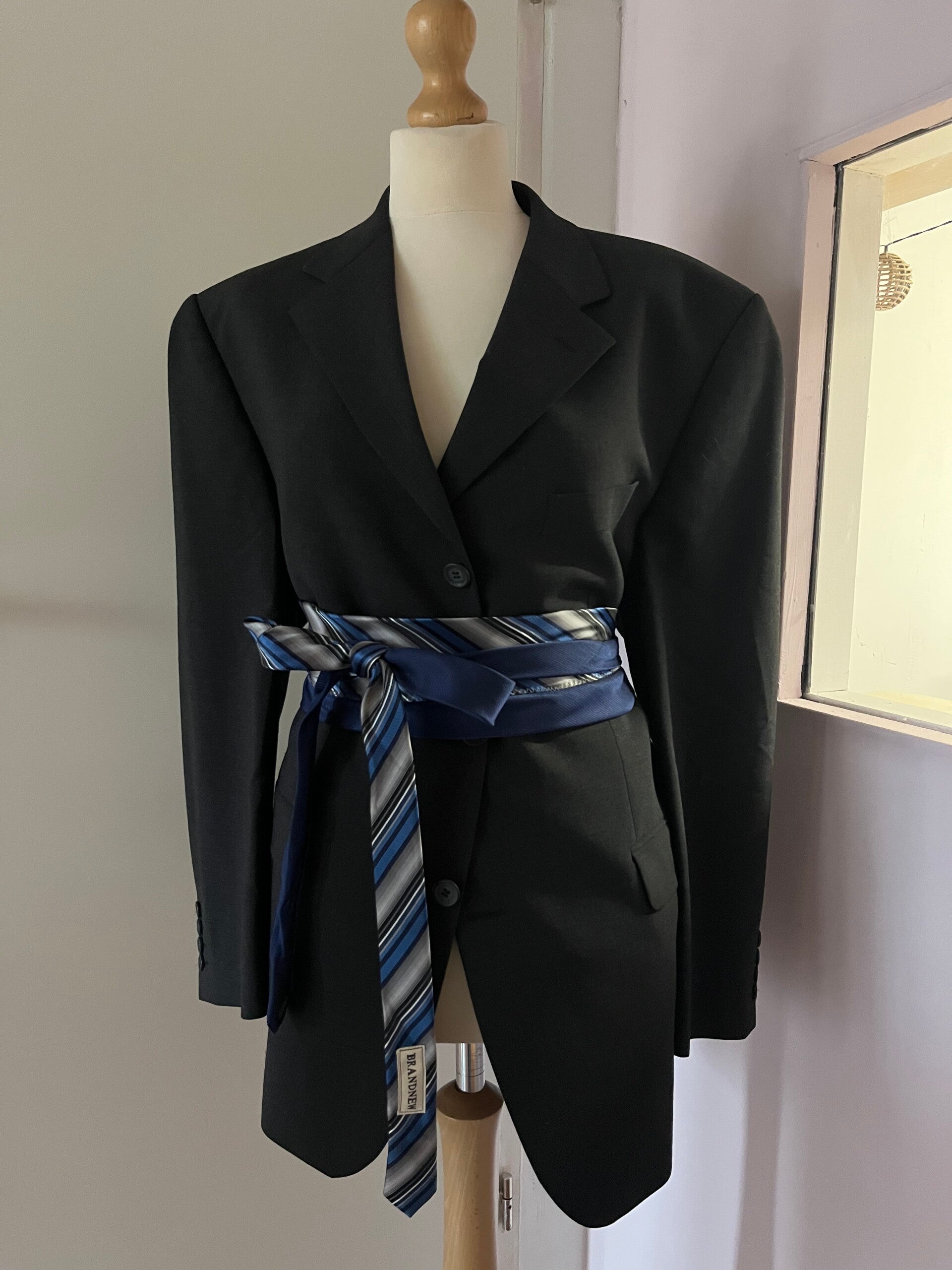 Stropdasriem blauw