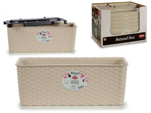JARDINERA NATURAL RESER AGUA 40CM BEIGE 37516