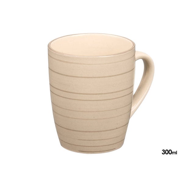 TAZA 300 ML 8,6 X 10,6 CM ESPIRAL GRIS- 10564
