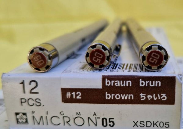 Pen Brown Ink Size .05 Pigma Micron Series Pen