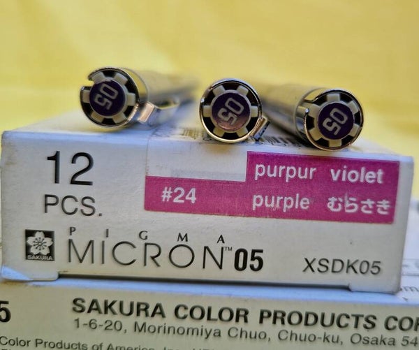 Pen Purple Ink Size .05 Pigma Micron Series pen