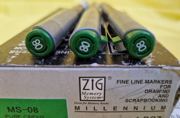 Pen Green Ink, Size .08 Millenium Series Pen