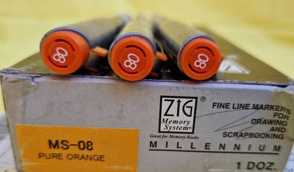 Pen Orange Ink, Size .08 Millenium Series Pen