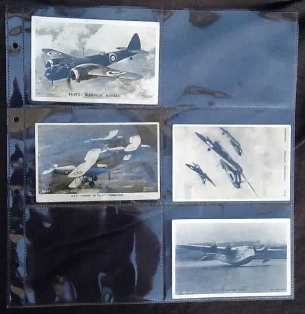 [6 up] Post Card Sleeves Pocket Size 14cm x 9 cm [10 pack] horizontal pockets