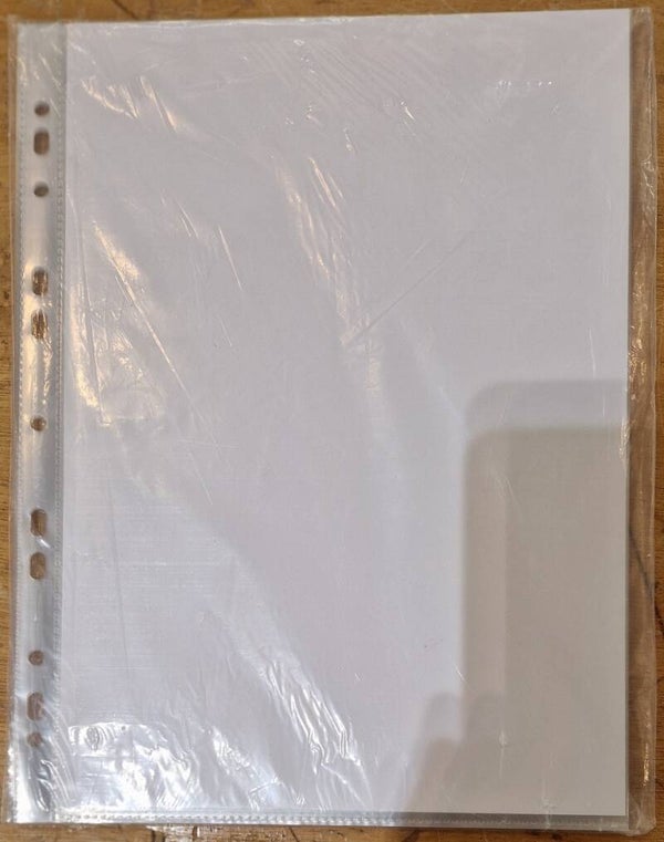 A4 1 pocket portrait sleeves with card inserts