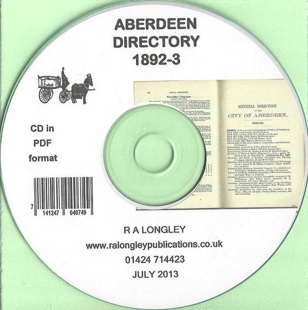 Aberdeen Directory 1892-93