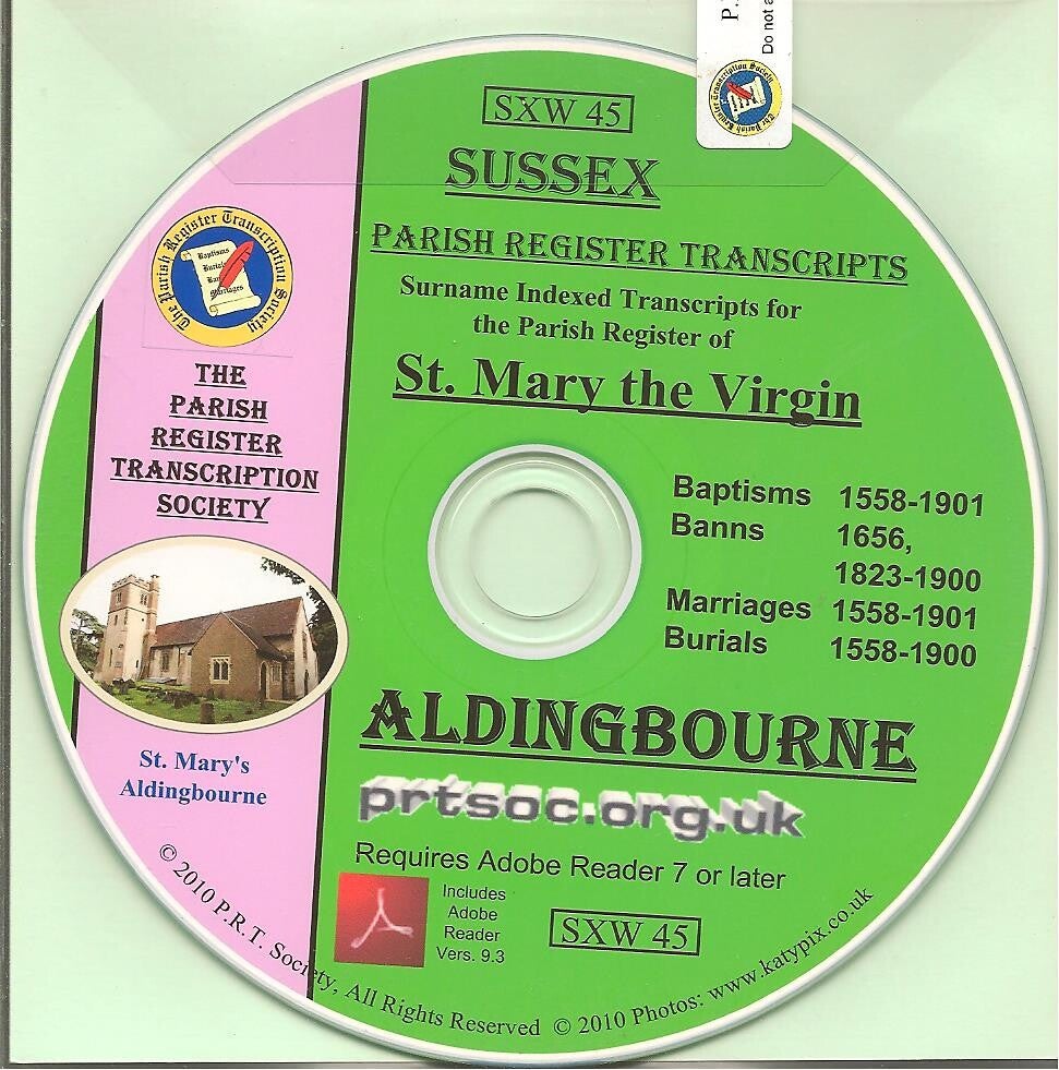 Aldingbourne Parish Records 1558 to 1901
