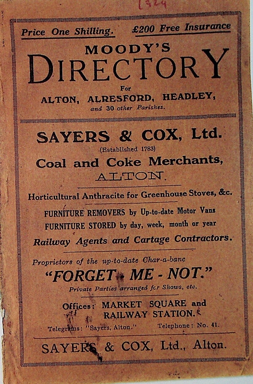 Alton & Alresford 1924 Directory [Moody's]