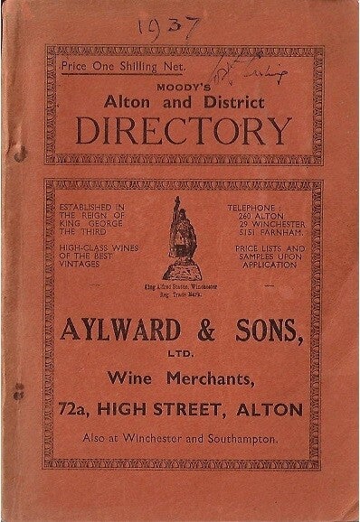 Alton & Alresford 1937 Directory [Moody's]