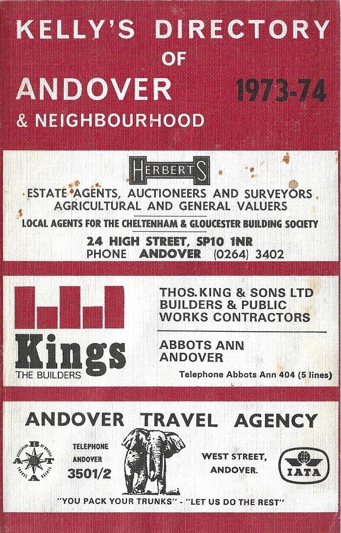 Andover 1973/74 Directory [Kelly’s]