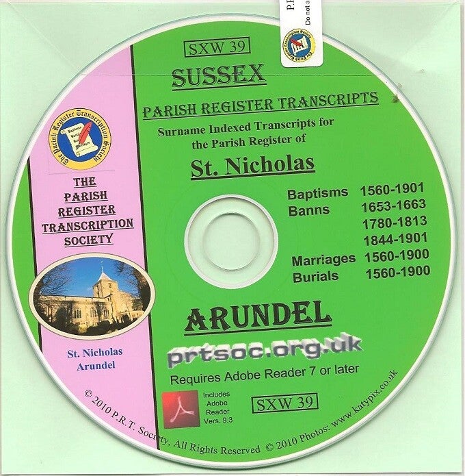 Arundel Parish Records 1560 - 1901