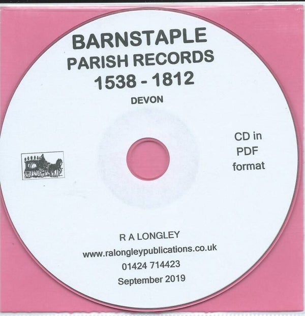 Barnstaple Parish Records 1538 to 1812