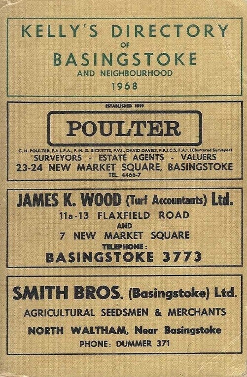 Basingstoke 1968 Directory [Kelly's]
