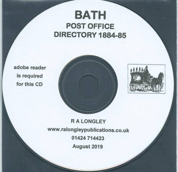 Bath Post Office Directory 1884/85
