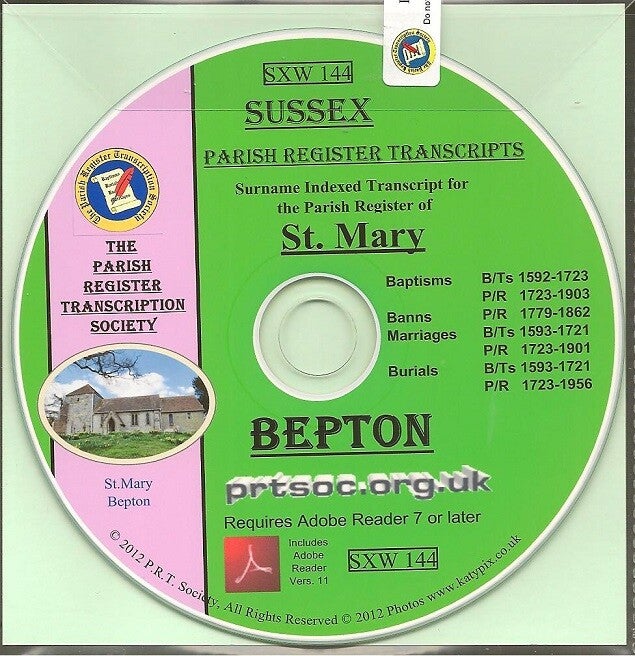 Bepton Parish Records 1592 - 1956