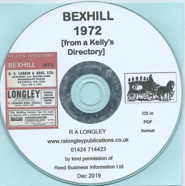 Bexhill 1972 Directoru [Kelly's]