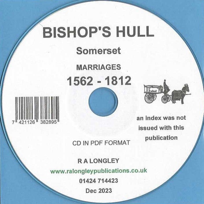 Bishop's Hull Marriages 1562 - 1812