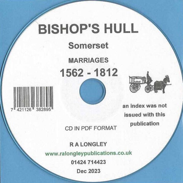 Bishop's Hull Marriages 1562 - 1812