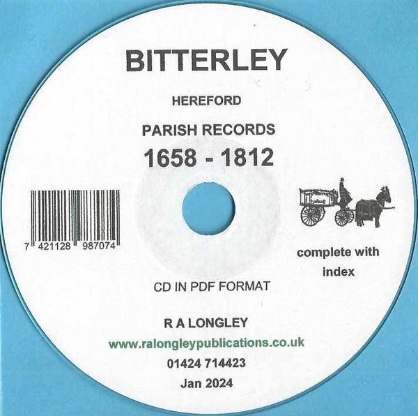 Bitterley Parish Records 1658 - 1812