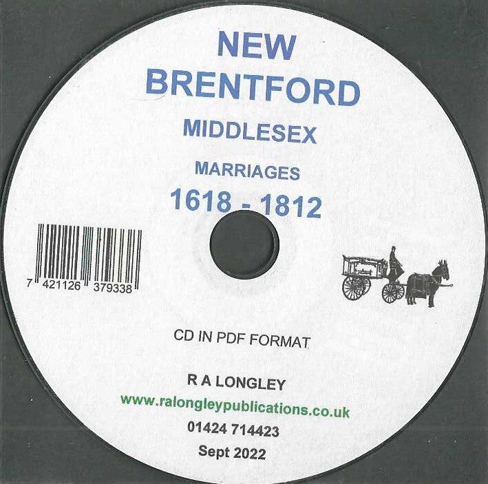 Brentford [New] Marriage Records 1618 - 1812