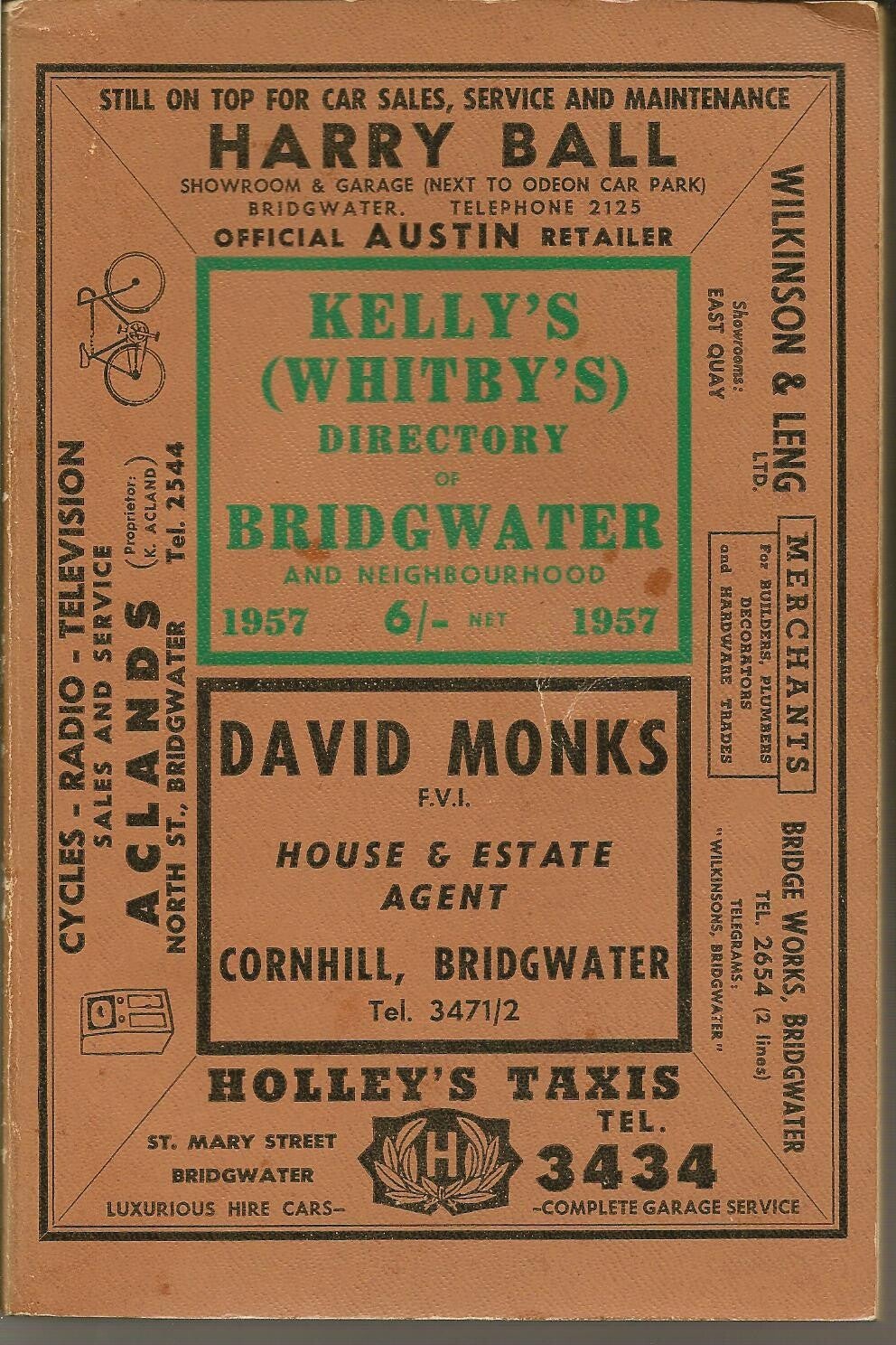 Bridgwater 1957 Directory [Kelly's]