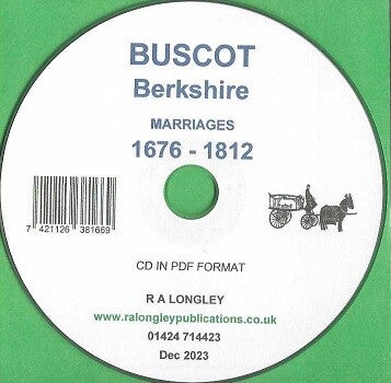 Buscot Marriages 1676 - 1812