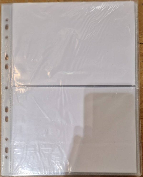 A4 C2 2 pocket portrait sleeves with card inserts