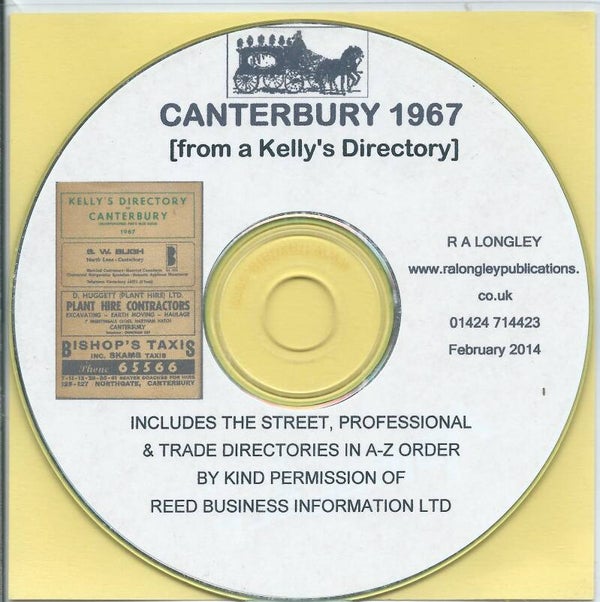 Canterbury Directory 1967 [Kelly’s]