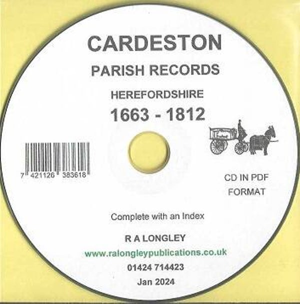 Cardeston Parish Records 1663 - 1812