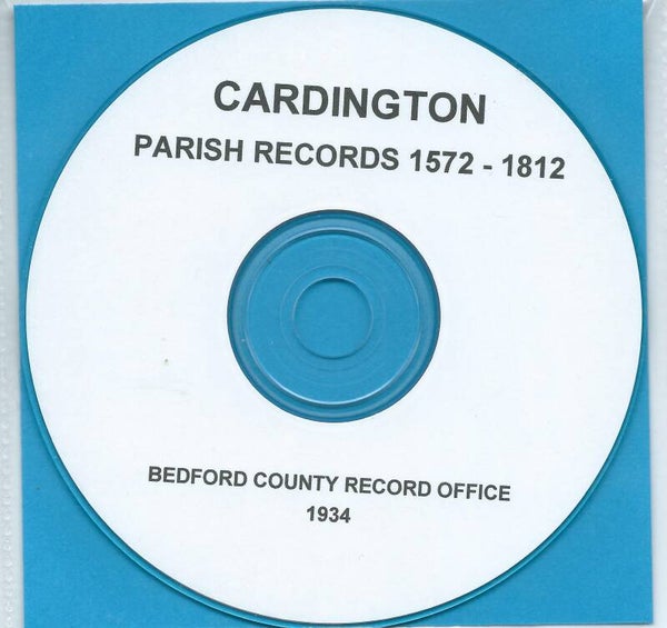 Cardington Parish Records 1572 - 1812