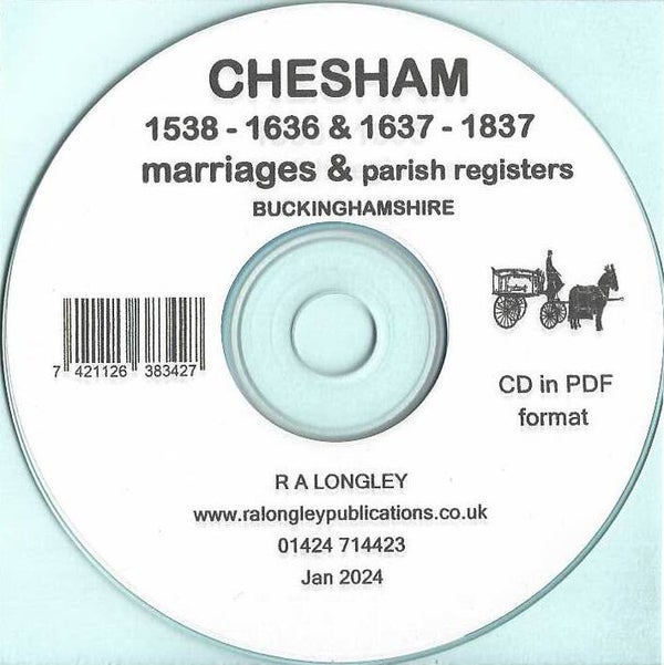 Chesham Parish Records 1538 to 1837
