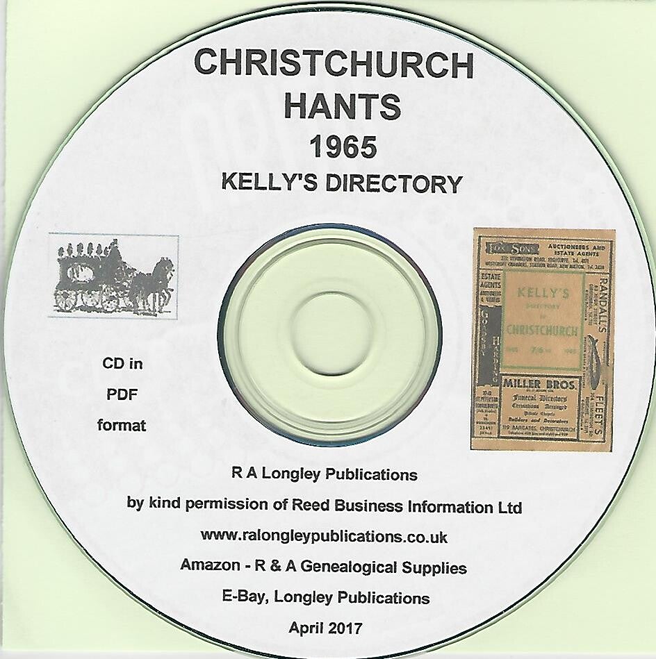 Christchurch 1965 Directory (Kelly's]