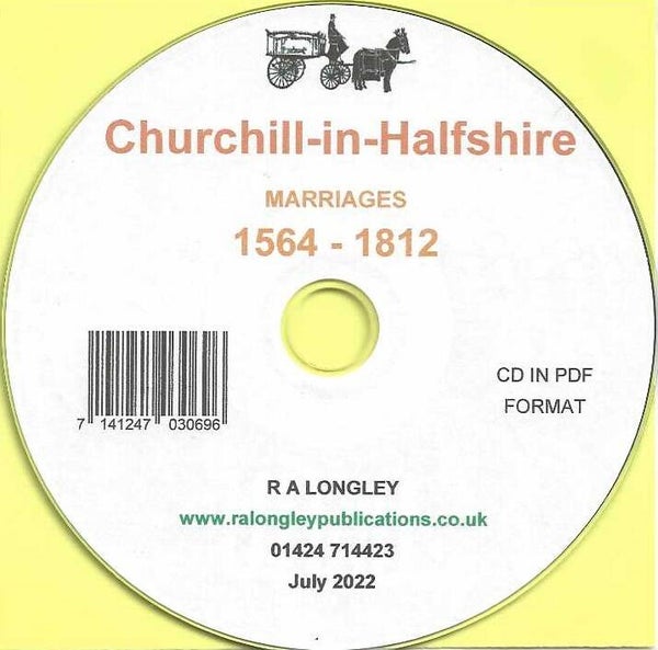 Churchill-in-Halfshire Marriages 1564 - 1812