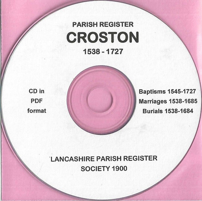 Croston Parish Records 1538 - 1727