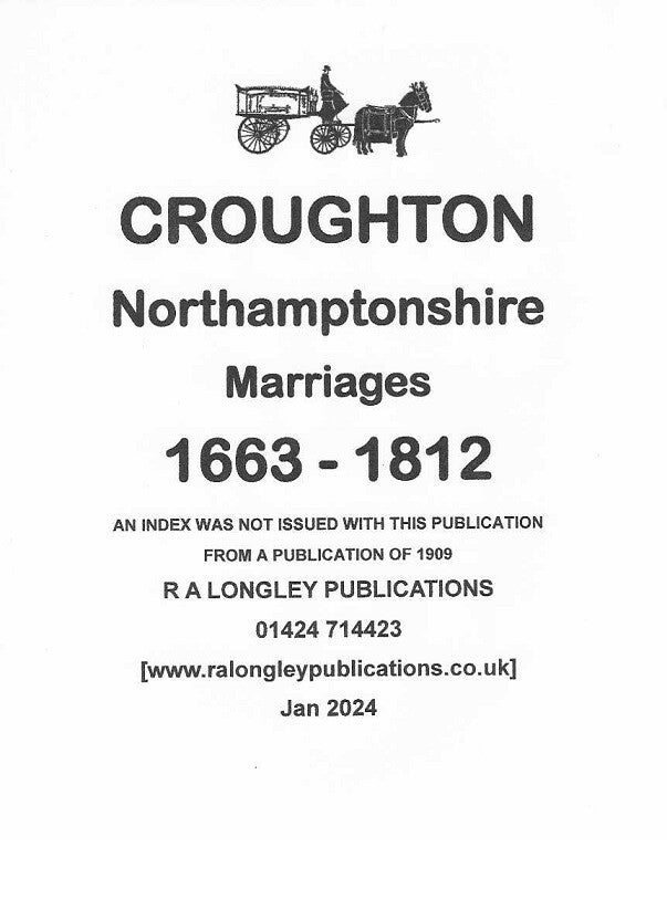 Croughton Marriages Records 1663 – 1812