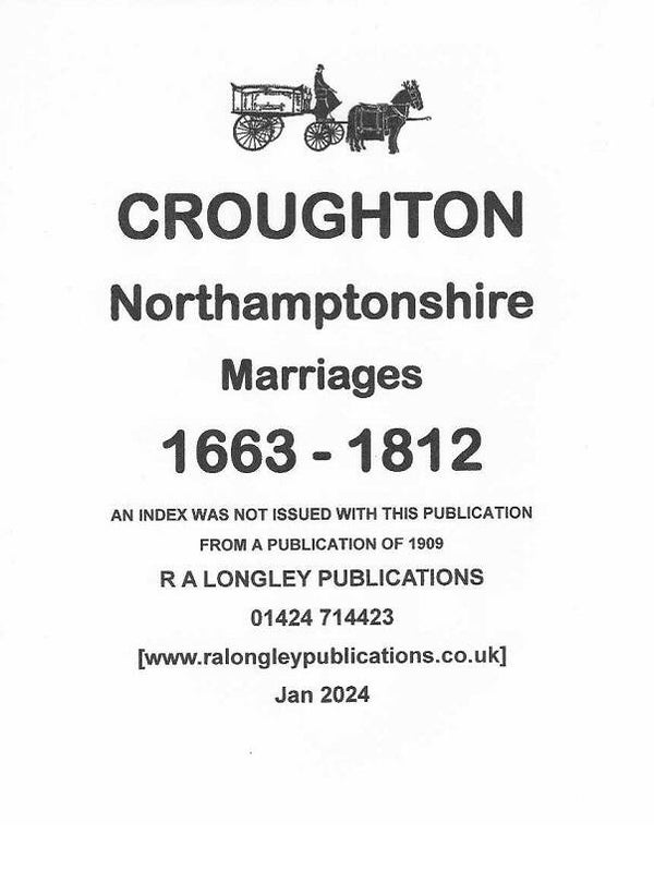 Croughton Marriages Records 1663 – 1812