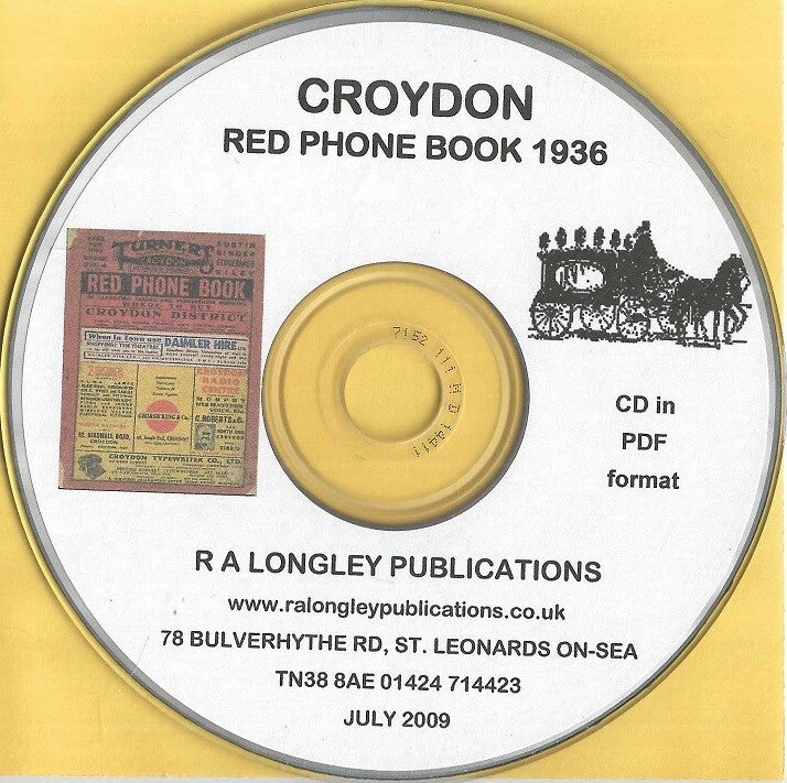 Croydon Phone Book 1936