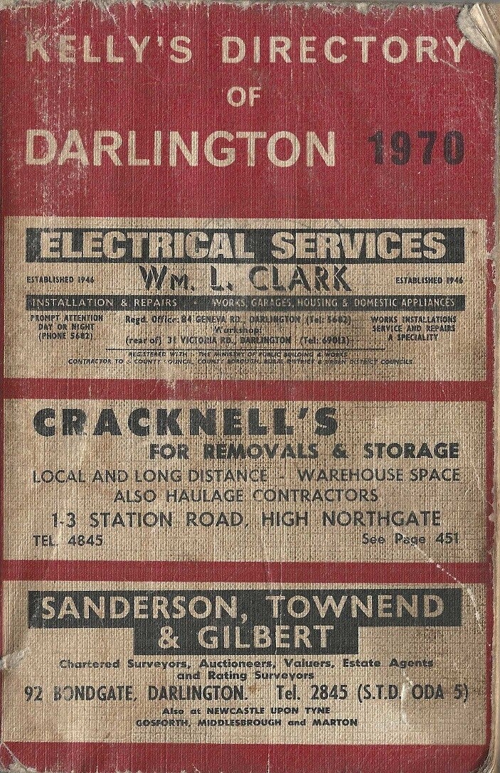 Darlington Directory 1970 [Kelly's]