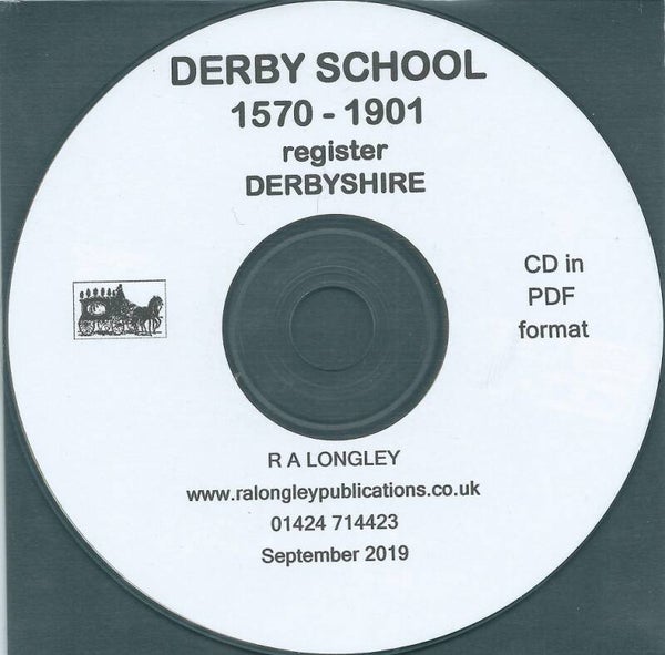 Derby School Register 1570 to 1901.