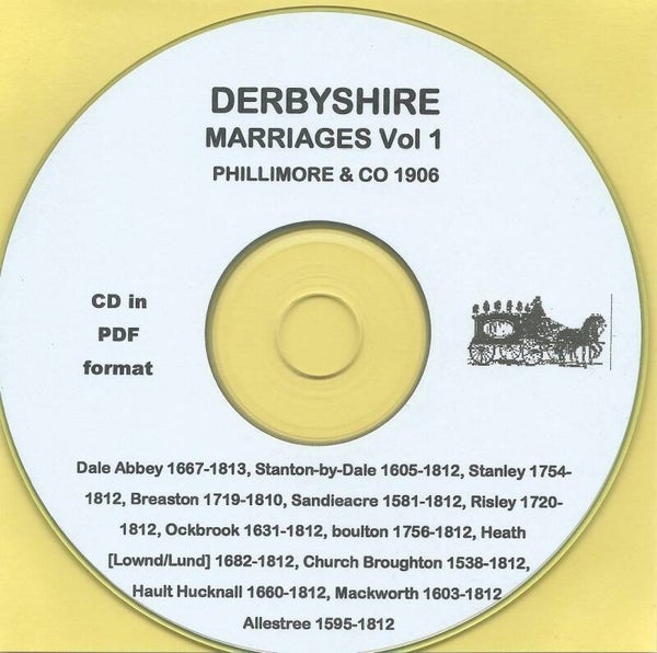 Derbyshire Marriages Vol. 1