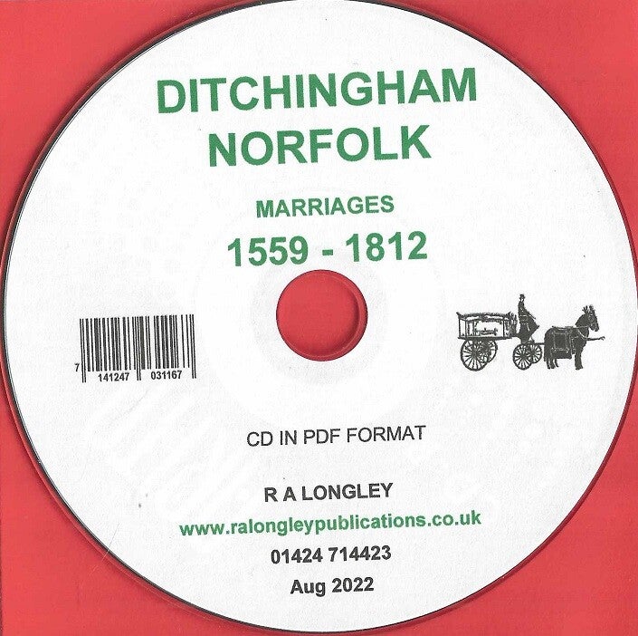 Ditchingham Marriage Records 1559 – 1812